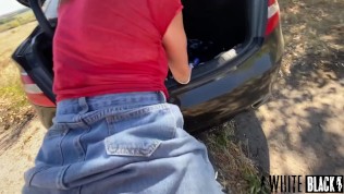 rough fucking insanely squirting nymphomaniac in anal right on the road